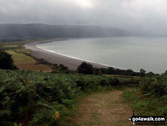 Walk so121 Selworthy Beacon from Bossington - Porlock Bay and Culborne Hill from Hurlstone Point