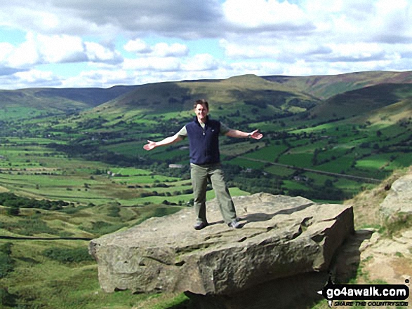 Me on Lose Hill (Ward’s Piece) in The Peak District Derbyshire England