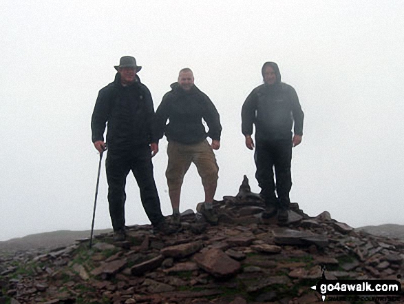 Walk po107 Y Gyrn, Corn Du and Pen y Fan from The Storey Arms Outdoor Centre - On the summit of Pen y Fan