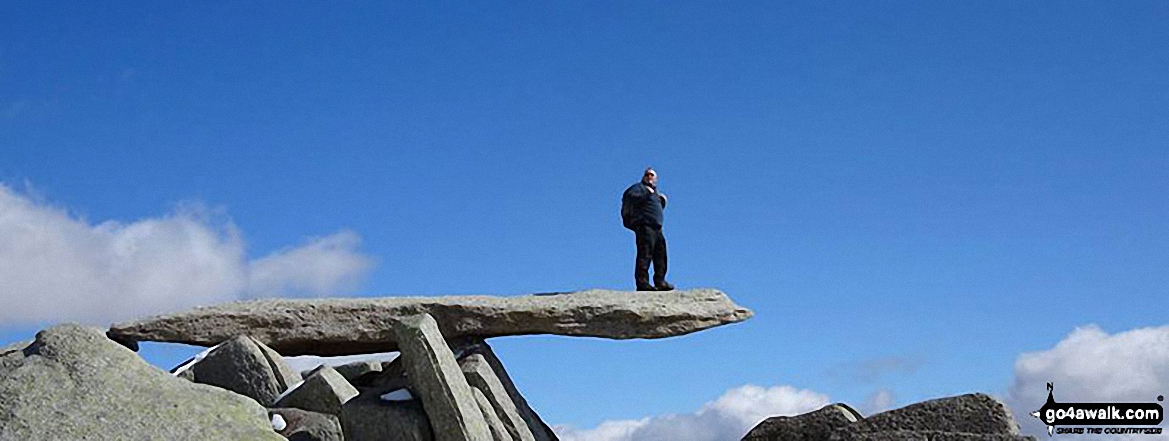 On The Cantilever Stone On Glyder Fach Last Sunday In The Glyders Or Glyderau Area Snowdonia Gwynedd Wales By Paul Tate 1