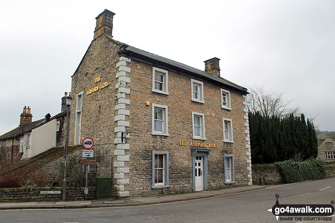 Walk d206 Monsal Dale and Ashford in the Water from Bakewell - The Ashford Arms, Ashford in the Water