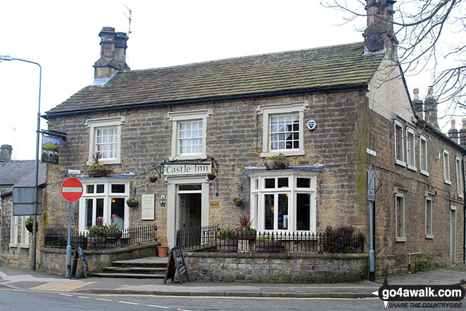 Walk d206 Monsal Dale and Ashford in the Water from Bakewell - The Castle Inn, Bakewell