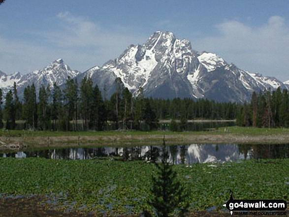 The Grand Tetons from Swan Lake