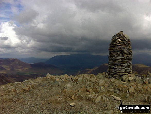 Walk c142 Robinson and Dale Head from Little Town - Dale Head (Newlands) summit cairn