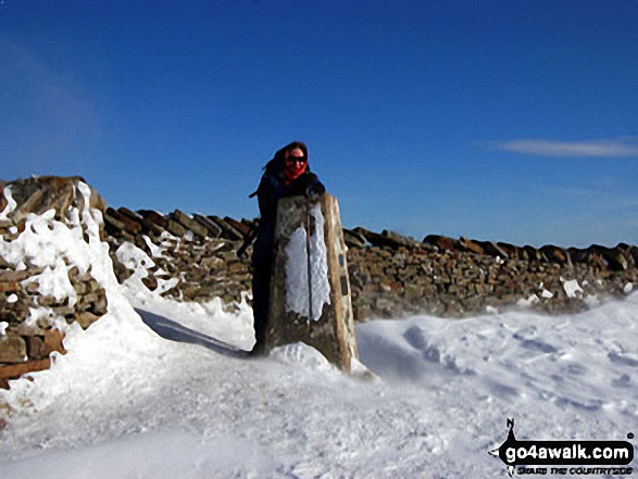 Ruth Berry on Whernside in The Yorkshire Dales North Yorkshire England