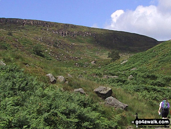 Approaching Black Chew Head (Laddow Rocks)