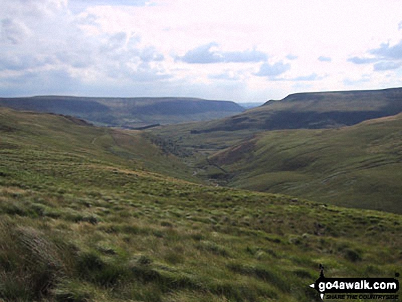 Bleaklow Hill and Lad's Leap from Tooleyshaw Moor