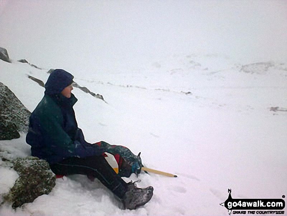 Snow moving in on Blea Rigg