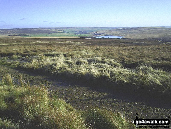 Upper Gorple Reservoir from Gorple Stones on the Pennine Bridleway/Burnley Way