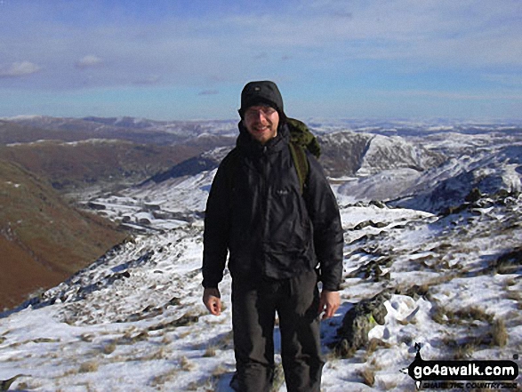 Me on Bow Fell in The Lake District Cumbria England