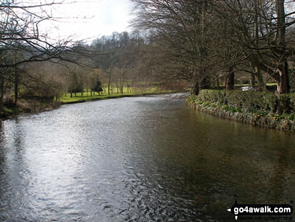 The River Wye (upstream) from Sheepwash Bridge, Ashford in the Water