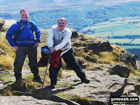 Tom & Graham (The Wain Stone Wanderers) on The Wain Stones in North York Moors North Yorkshire England