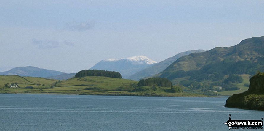 Ben Nevis beyond Loch Sunart from near Strontian