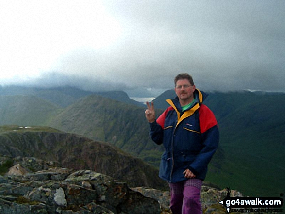 Me On The Summit on Buachaille Etive Mor in Glencoe Highland Scotland