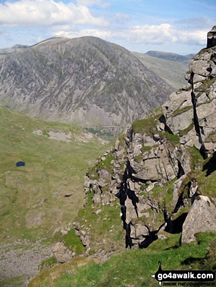 Pen yr Ole Wen and Pen yr Helgi Du from Bwlch y Cywion