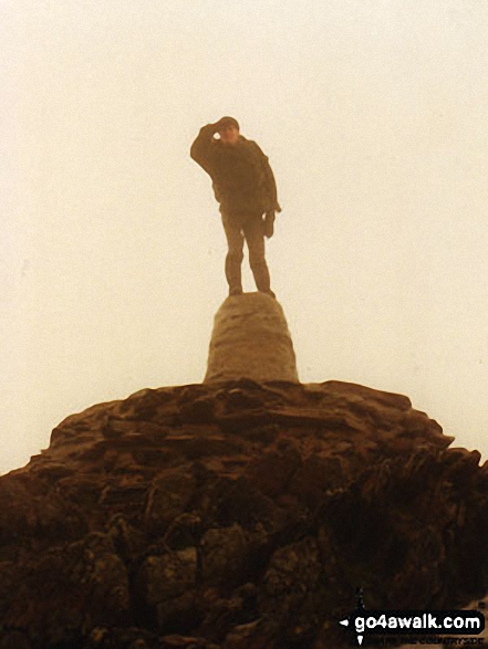 Pete Sherman on Snowdon in Snowdonia National Park Gwynedd Wales