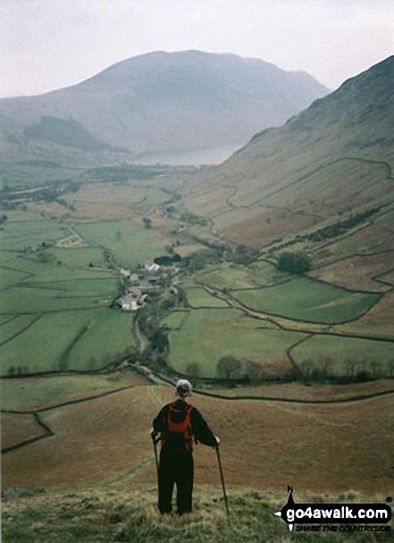 Walk c338 Great Gable and Kirk Fell from Honister Hause - Illgill Head and Wasdale from Kirk Fell