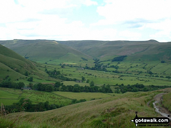 Walk d162 Brown Knoll (Edale), Lord's Seat (Rushup Edge) and Mam Tor via Jacob's Ladder from Edale - Hope from Upper Booth