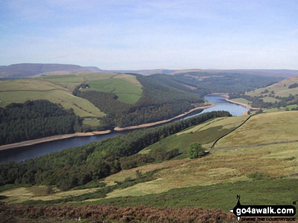 Ladybower Reservoir from Derwent Edge