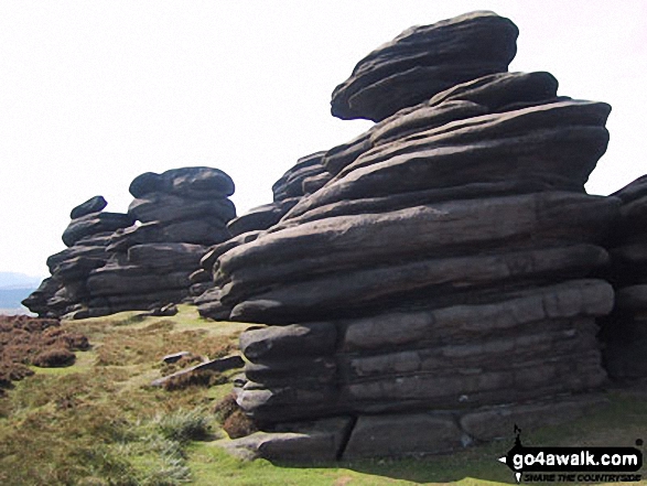 The Wheel Stones on Derwent Edge