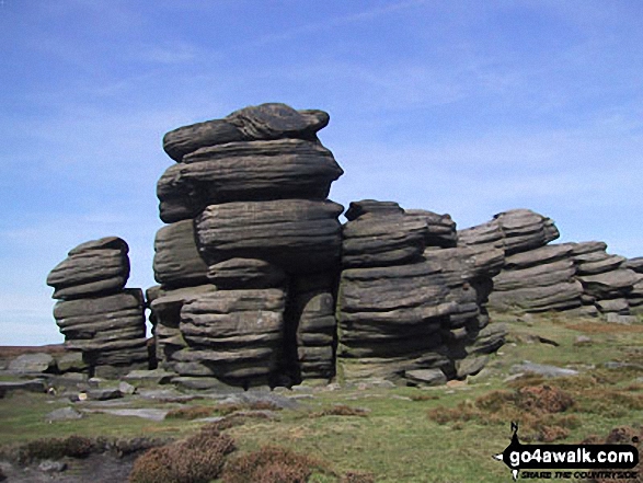 The Wheel Stones on Derwent Edge