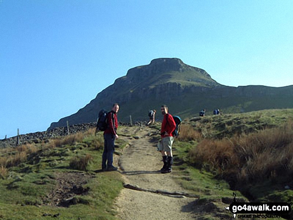 Walk ny143 Pen-y-ghent from Horton in Ribblesdale - Climbing Pen-y-Ghent on The Yorkshire Three Peaks Challenge