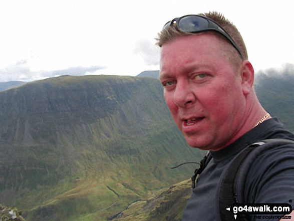 Me on Striding Edge in The Lake District Cumbria England