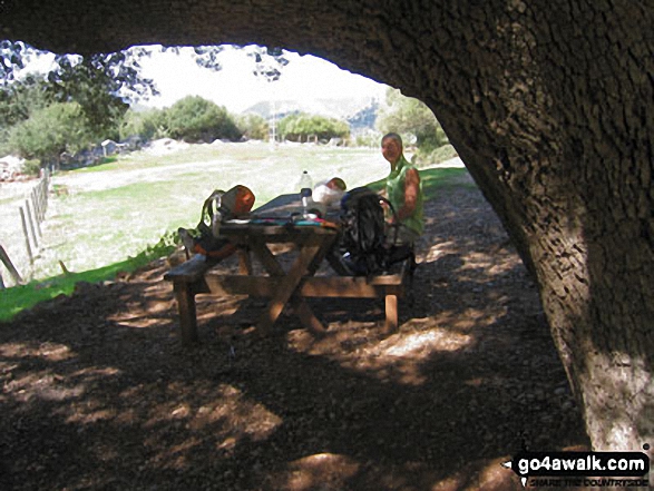 Lunch time at Benacoaz - on the southern end of the GR7