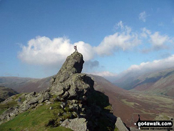 This is me on top of Helm Crag above Grasmere