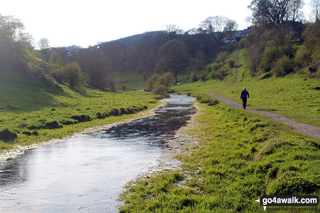 Walk d295 Bradford Dale, Long Dale, Gratton Dale and  Elton from Youlgreave - The River Bradford in Bradford Dale near Youlgreave