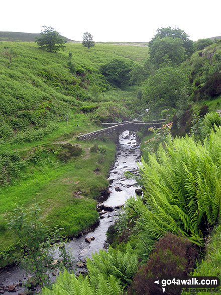 Walk d221 Shining Tor and Windgather Rocks from Errwood Reservoir, The Goyt Valley - Goyt's Clough