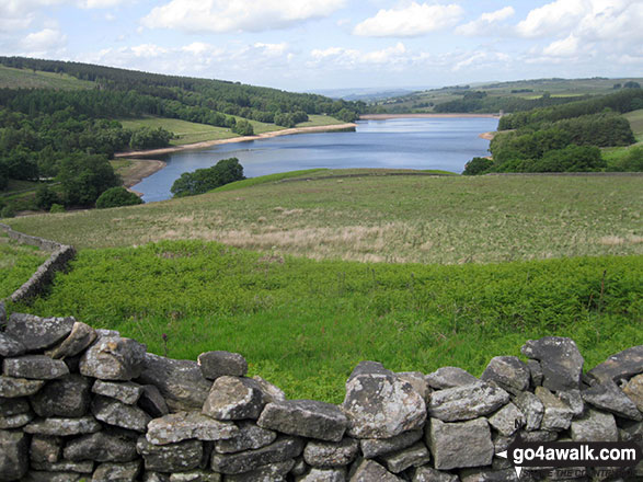 Walk d221 Shining Tor and Windgather Rocks from Errwood Reservoir, The Goyt Valley - Errwood Reservoir from Goyt's Moss