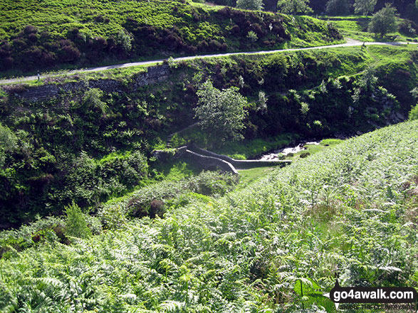 Walk d221 Shining Tor and Windgather Rocks from Errwood Reservoir, The Goyt Valley - Goyt's Clough