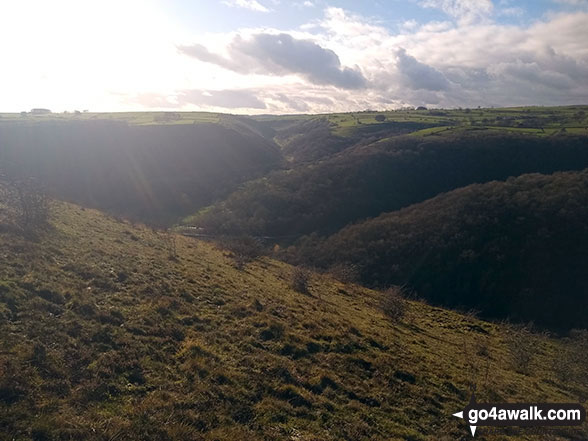 Walk d206 Monsal Dale and Ashford in the Water from Bakewell - Taddington Dale from Fin Cop