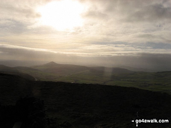 Looking South to Shutlingsloe from the summit of Shining Tor