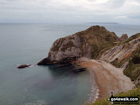 Walk do126 Ringstead Bay, Durdle Door and The Jurassic Coast from Lulworth Cove - St Oswald's Bay - known locally as Man O'War Bay