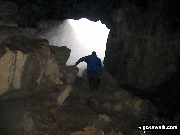 The view inside Victoria Cave, Attermire Scar near Settle on Christmas Day!