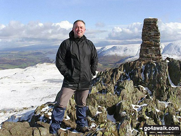 Me on top of Place Fell with Ullswater in the background