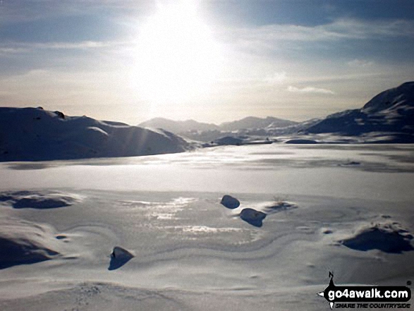 Stickle Tarn under a blanket of snow