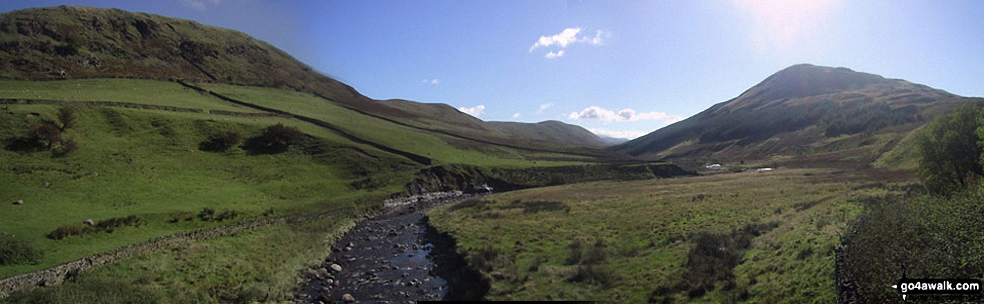 *Borrowdale from Huck's Bridge - with Winash (left), Borrow Beck (centre) and Mabbin Crag (right)