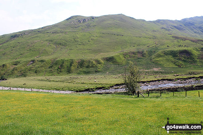 Mabbin Crag from High Borrowdale Farm