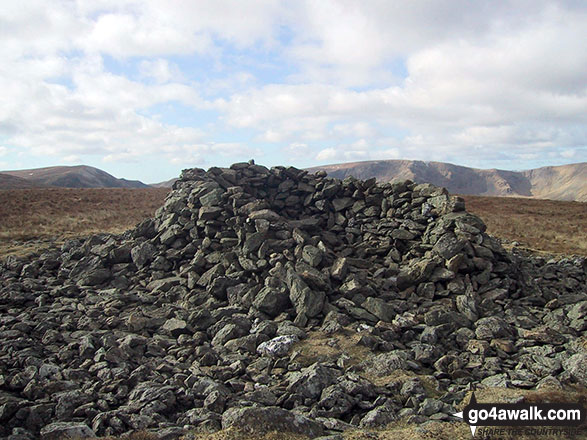 Selside Pike summit cairn wind shelter