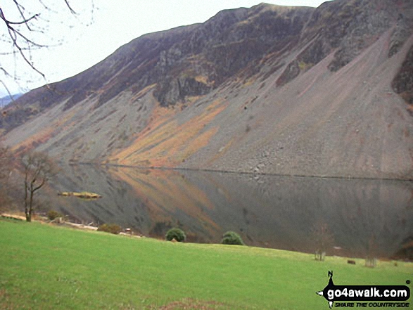 Walk c111 Scafell Pike from Wasdale Head, Wast Water - The Wast Water Screes