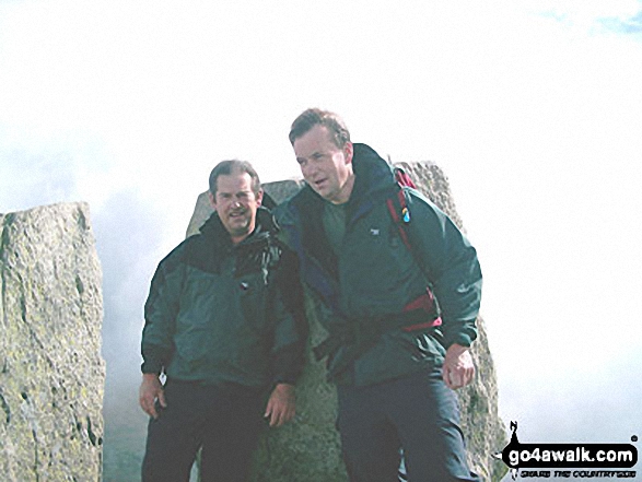 Me and my brother on Tryfan in The Glyders (Snowdonia) Conwy Wales