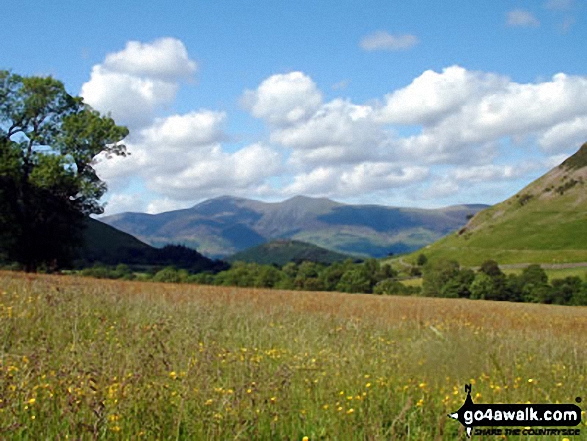 Walk c142 Robinson and Dale Head from Little Town - Skiddaw from The Newlands Valley