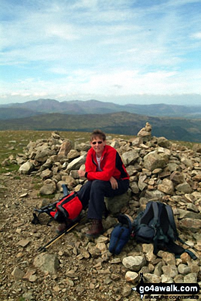 Walk c427 Helvellyn via Striding Edge from Patterdale - Helvellyn Summit