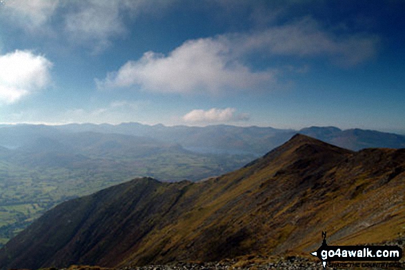 Sharp Edge, Blencathra or Saddleback (Hallsfell Top) from Bannerdale Crags