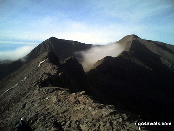 Crib Goch In All Its Glory With Garnedd Ugain Crib Y Ddysgl