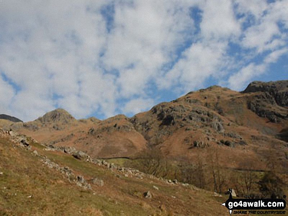 Walk c418 The Langdale Pikes via North Rake and Rossett Pike from Great Langdale - The Langdale Pikes, Great Langdale