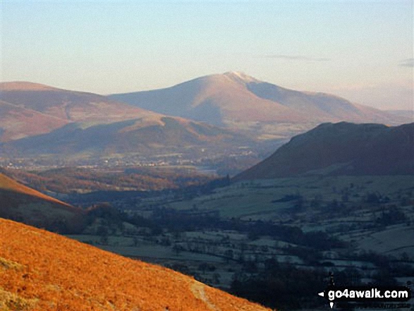 Walk c142 Robinson and Dale Head from Little Town - Blencathra from High Snab Bank, above Little Town